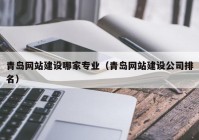 青岛网站建设哪家专业（青岛网站建设公司排名）