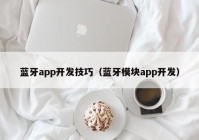 蓝牙app开发技巧（蓝牙模块app开发）