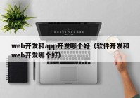 web开发和app开发哪个好（软件开发和web开发哪个好）