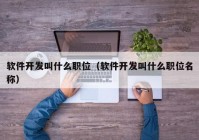 软件开发叫什么职位（软件开发叫什么职位名称）