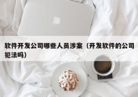 软件开发公司哪些人员涉案（开发软件的公司犯法吗）