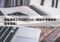 网站建设工作流程html（网站开发建设的基本流程）