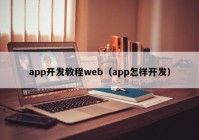 app开发教程web（app怎样开发）