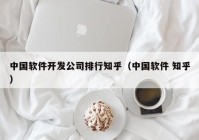 中国软件开发公司排行知乎（中国软件 知乎）