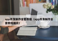 app开发制作全套教程（app开发制作全套教程图片）